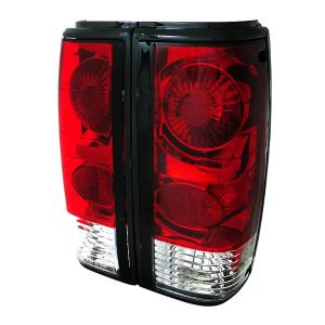 82-93 Chevrolet S10 TAIL LIGHTS - RED CLEAR Spec D Tail Lights (Red/Clear)