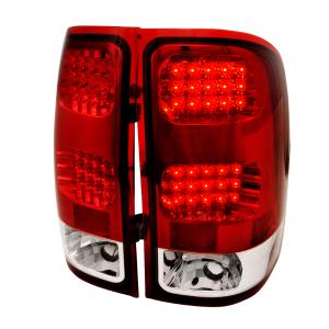 07-12 GMC SIERRA LED TAIL LIGHTS RED Spec D LED Tail Lights (Red)