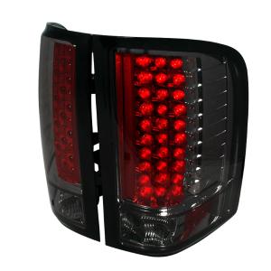 07-11 Chevrolet SILVERADO LED TAIL LIGHTS SMOKE Spec D LED Tail Lights (Smoke)