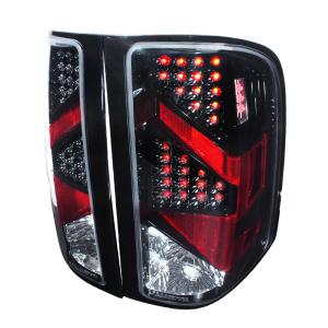 07-11 Chevrolet SILVERADO LED TAIL LIGHTS BLACK Spec D LED Tail Lights (Black)