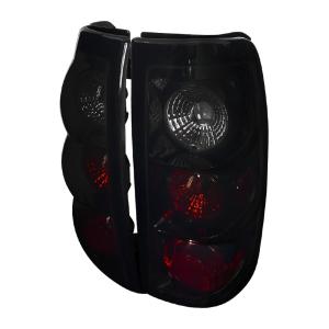 99-02 Chevrolet SILVERADO EURO TAIL LIGHTS GLOSSY BLACK HOUSING WITH SMOKE LENS Spec D Euro Tail Lights (Glossy Black/Smoke)