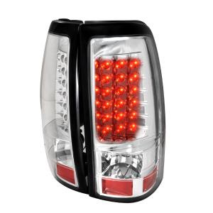 99-02 Chevrolet SILVERADO LED TAIL LIGHTS CHROME Spec D LED Tail Lights (Chrome)