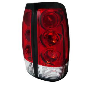 99-02 Chevrolet SILVERADO EURO TAIL LIGHTS RED AND CLEAR Spec D Euro Tail Lights (Red/Clear)