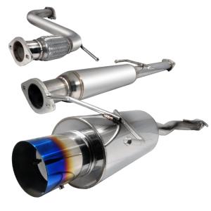 94-97 HONDA ACCORD 2.5 INCH INLET N1 STYLE CATBACK EXHAUST WITH BURNT TIP Spec D N1 Style Catback Exhaust with Burnt Tip (2.5