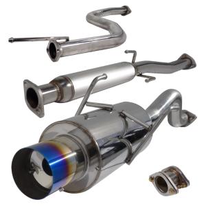 94-01 ACURA INTEGRA 2.5 INCH INLET N1 STYLE CATBACK EXHAUST WITH BURNT TIP GSR ONLY Spec D N1 Style Catback Exhaust with Burnt Tip (2.5