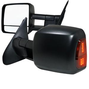 07-13 Toyota Tundra Spec D Power Towing Mirrors with LED Signal - Adjustable - Heated