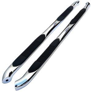 11-13 FORD EXPLORER 3 INCHES ROUND SIDE STEP BAR CHROME 4 DOOR Spec D 3