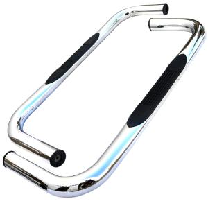 94-01 DODGE RAM 3 INCHES ROUND SIDE STEP BAR CHROME REGULAR CAB Spec D 3