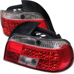 97-00 BMW 5 Series (E39) Spyder LED Tail Lights - Red/Clear