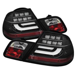 00-03 BMW 3 Series 2DR (Will Not Fit Convertible ) Spyder LED Tail Lights - Black