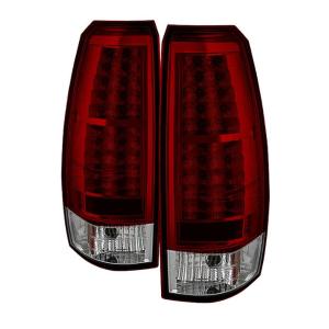 07-13 Chevrolet Avalanche Spyder LED Tail Lights - Red Clear