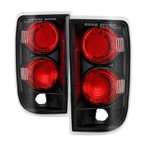 95-05 GMC Jimmy, 95-05 Chevrolet Blazer, 96-01 Oldsmobile Bravada Spyder Altezza Tail Lights - Black