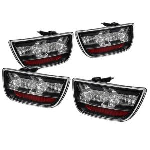 10-13 Chevrolet Camaro Spyder LED Tail Lights - Black