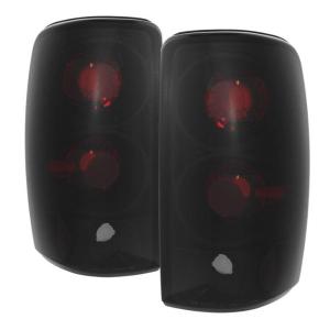 00-06 GMC Yukon, 01-06 Chevrolet Tahoe (1500/2500), 00-06 Chevrolet Suburban (1500/2500) Spyder Euro Style Tail Lights, Black Smoke