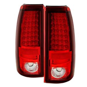 03-06 Chevrolet Silverado 1500/2500 ( Does Not Fit Stepside ) Spyder Auto Tail Lights - LED (Red Clear)