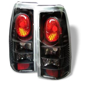 99-02 Chevrolet Silverado (1500/2500), 99-03 GMC Sierra (1500/2500/3500) Spyder Auto Tail Lights - Euro (Jdm Black)