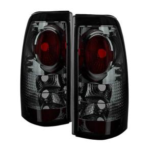 99-02 Chevrolet Silverado (1500/2500), 99-03 GMC Sierra (1500/2500/3500) Spyder Auto Tail Lights - Euro (Smoke)