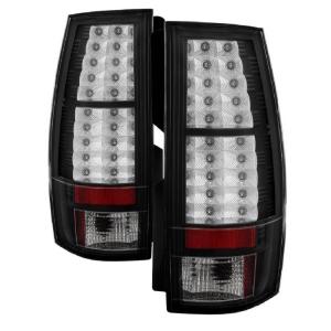 07-14 Chevrolet Suburban, 07-14 Chevrolet Tahoe, 07-14 GMC Yukon Spyder LED Tail Lights - Black