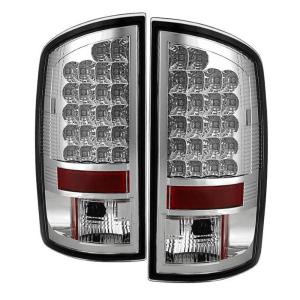 02-06 Dodge Ram Spyder LED Tail Lights - Chrome