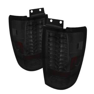 97-02 Ford Expedition Spyder Version 2 LED Tail Lights - Smoke