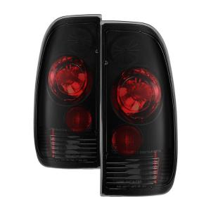 99-07 Ford F450, 97-03 Ford F150, 99-07 Ford F250, 99-07 Ford F350 Spyder Euro Style Tail Lights, Black Smoke