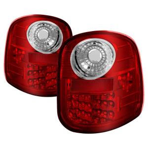 97-03 Ford F150 Spyder LED Tail Lights - Red/Clear