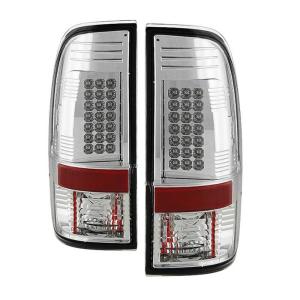 08-16 Ford F250/F350/F450 Spyder LED Tail Lights - Chrome