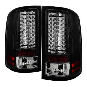 07-14 GMC Sierra 2500HD/3500HD (does not fit 3500HD Dually Models), 07-13 GMC Sierra 1500 (does not fit 3500HD Dually Models) Spyder LED Tail Lights - Black