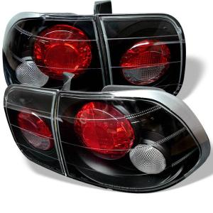 96-98 Honda Civic (4Dr) Spyder Altezza Tail Lights - Black