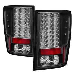 07-10 Jeep Grand Cherokee Spyder LED Tail Lights - Black