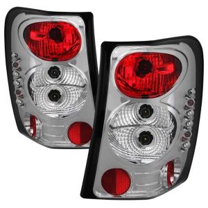 99-04 Jeep Grand Cherokee Spyder Altezza Tail Lights - Chrome