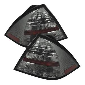 05-07 Mercedes C-class (4Dr) Spyder Tail Lights - Smoke, LED