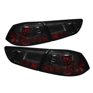 08-14 Mitsubishi Lancer, 08-14 Mitsubishi Evolution Spyder LED Tail Lights - Smoke