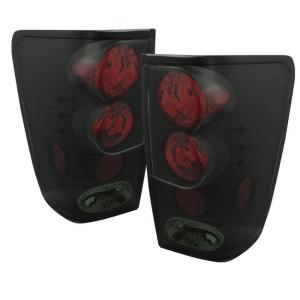 04-15 Nissan Titan Spyder Euro Style Tail Lights, Black Smoke