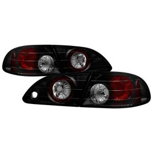 Toyota Corolla 98-02 Euro Style Tail Lights - Black Smoke