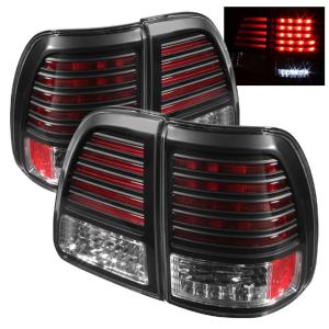 98-05 Toyota Land Cruiser Spyder LED Tail Lights - Black