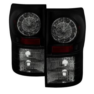 07-13 Toyota Tundra Spyder LED Tail lights, Black Smoke