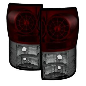 07-13 Toyota Tundra Spyder LED Tail Lights - Red Smoke