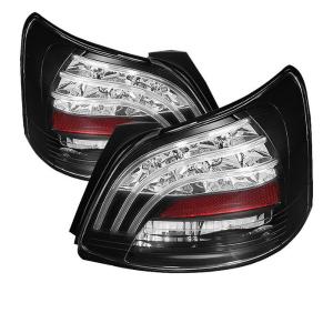 07-09 Toyota Yaris (4Dr) Spyder LED Tail Lights (Black)