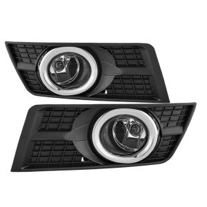 10-16 Cadillac SRX Spyder Fog Lights with Switch - Clear, OEM Style