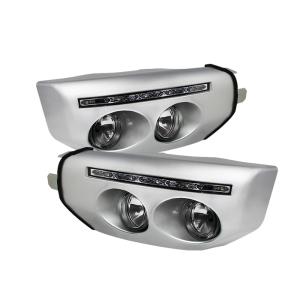 07-14 Toyota FJ Cruiser Spyder Fog Lights With LED Daytime Running Lights - Clear