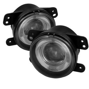 09-10 Dodge Journey, 07-09 Jeep Wrangler, 06-09 Chrysler PT Cruiser, 05-08 Dodge Magnum, 05-10 Chrysler 300 Spyder Projector Fog Lights - Smoke