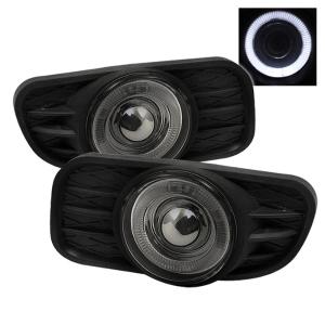 99-04 Jeep Grand Cherokee Spyder Halo Projector Fog Lights - Smoke