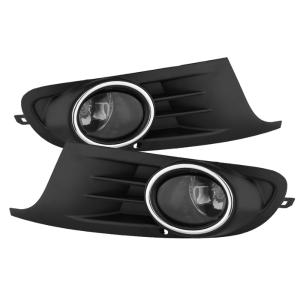 10-14 Volkswagen Golf, 10-14 Volkswagen Jetta Spyder Fog Lights with Switch - Smoked, OEM