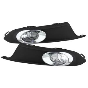 11-14 Volkswagen Jetta (4Dr) Spyder Fog Lights with Switch - Clear, OEM Style