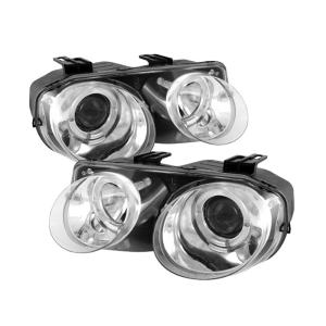 98-01 Acura Integra Spyder Halo Projector Headlights - Chrome