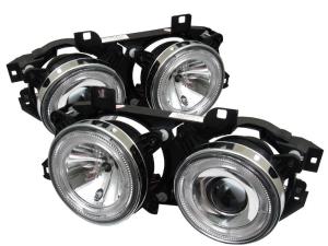 88-92 BMW 7 Series (E32) Spyder Projector Headlights - Chrome