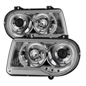 05-10 Chrysler 300 (300C) Spyder LED Projector Headlights - Chrome