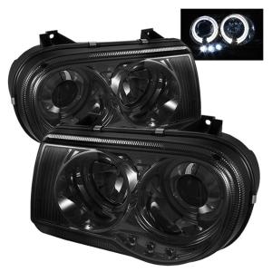 05-10 Chrysler 300 (300C) Spyder LED Projector Headlights - Smoke