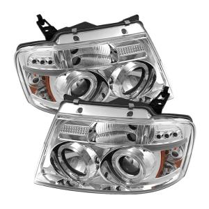 04-08 Ford F150 Spyder Auto LED Projector Headlights - Chrome